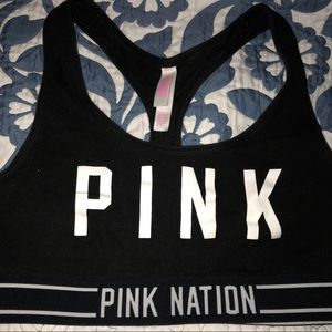 Pink nation sports bra